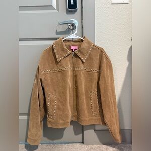 Edikted Suede Studded Jacket